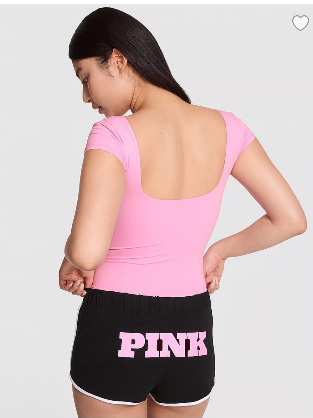PINK Victoria's Secret Soft Modal Micro Shorts  Pure Black Size M